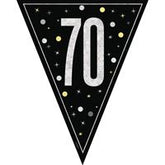 Bannière fanions - GLITZ 70 - Noir - 9'